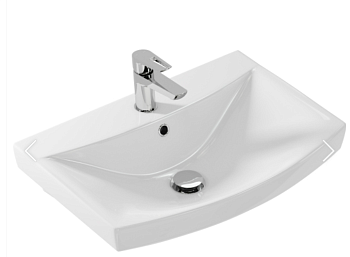 Раковина  CARINA 60 1 отв белый